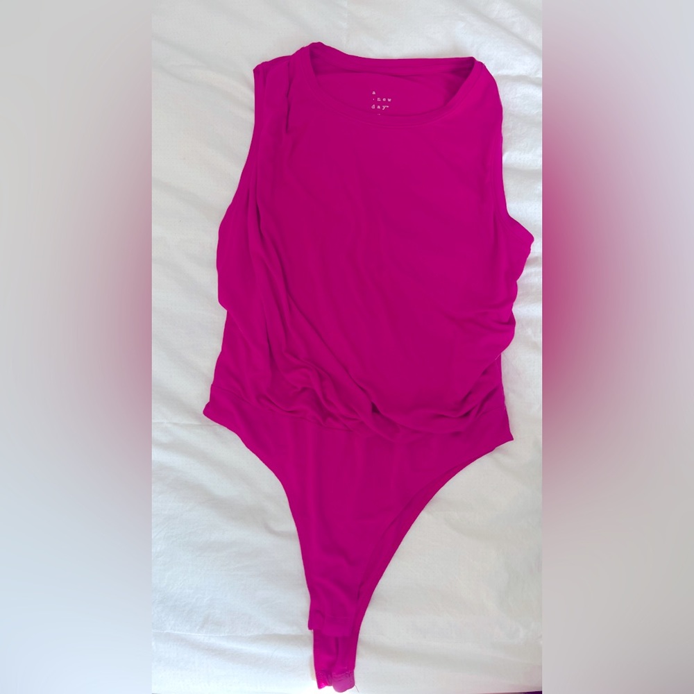 Pink body suite